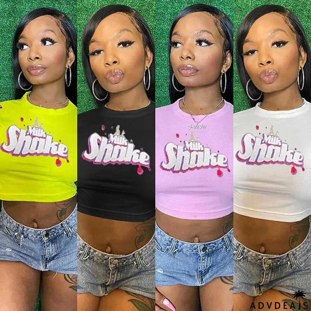 Summer Casual Print T-shirt Top