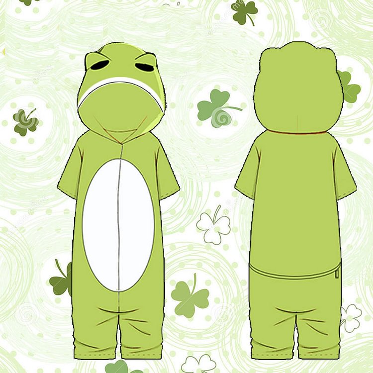 Funny Traveling Frog Cosplay One-Piece Jumpsuit Pajamas - Modakawa Modakawa