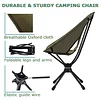Swivel camping chair, compact and foldable, installs in 30 seconds, lightweight outdoor backpacking chair for camping, travel, hiking, beach, holds 300 lbs.