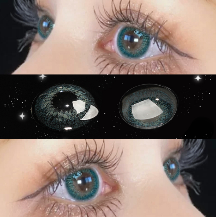 Princess Moon Galaxy Turquoise Colored Contact Lenses Contacts BE1128