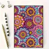 Flower Mandala 5D DIY Diamond Art Painting Notebook Kit 50 Pages A5 Rhinestone Art Painting Notebook Kit for Adults Beginners Holiday Birthday Gift