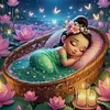 Disney-Princess Tiana-18CT Stamped Cross Stitch 30*30cm/11.81*11.81in tapestrymarket