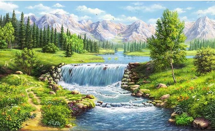 

Impulsive River – Paint By Numbers - 40*50CM, 501 Original