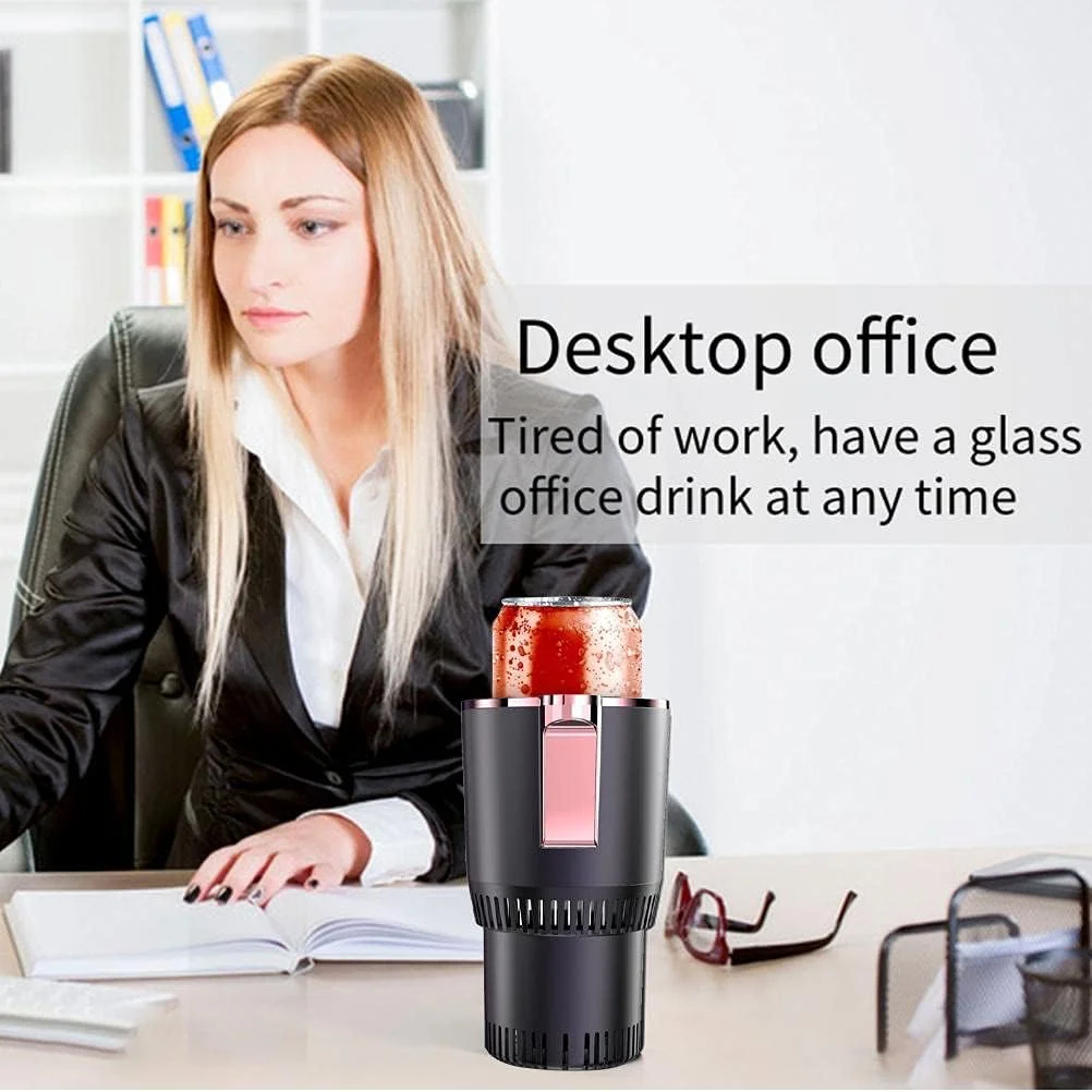 2-in-1 Smart Car Cup Mug Holder, Auto Car Cooling and Heating Cup Holder