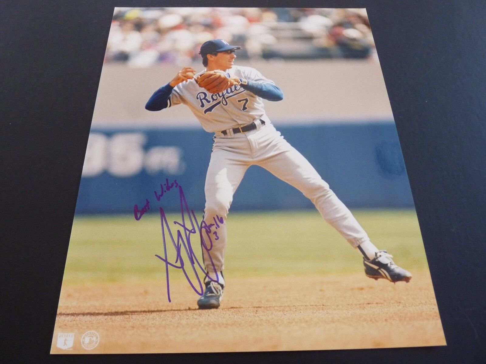 Greg Gagne Royals Baseball Signed Autographed 8x10 Photo Poster painting PSA Beckett Guaranteed