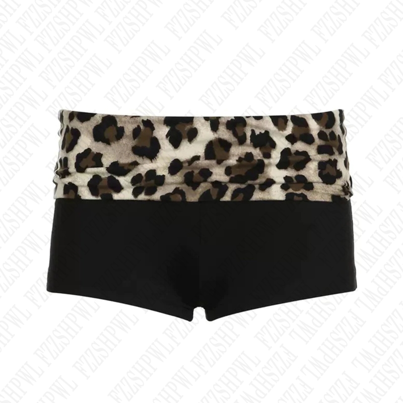 Aonga Punk hip hop women's shorts streetwear casual gothic harajuku all-match vintage y2k emo girl sexy slim shorts chic aesthetic top aonga