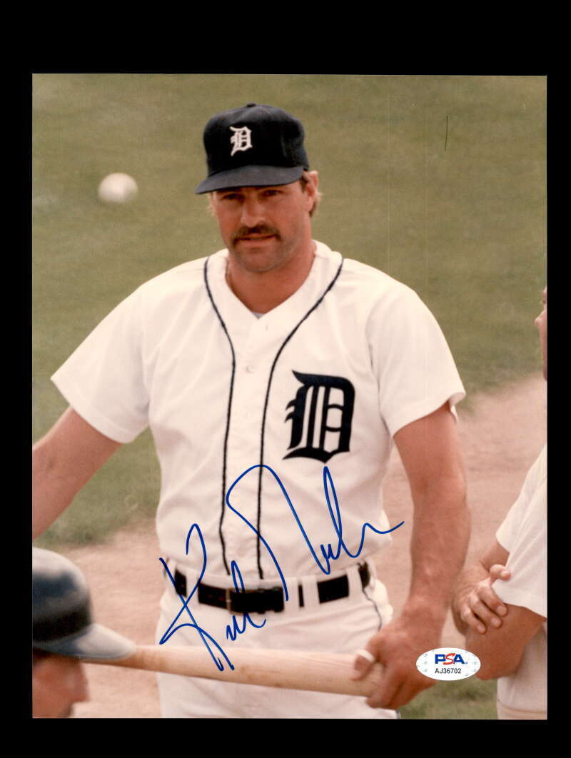 Kirk Gibson PSA DNA Coa Signed 8x10 Photo Poster painting Tigers Autograph 7