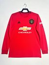 2019-2020 Retro Long Sleeve Manchester United Home Football Shirt 1:1 Thai Quality