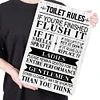 Toilet Rules - Metal Tin Signs(8*12Inch/12*16Inch)