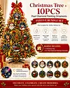 Christmas Tree + 10PCS Pearl Diamond Painting Ornaments Set &ndash; Sparkling DIY Christmas Decorations