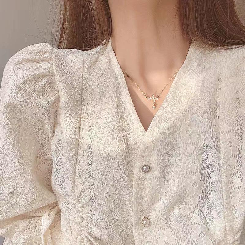 EKG Zirconia Necklace