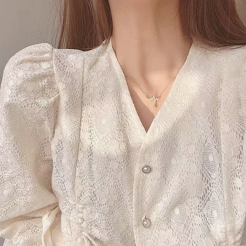 EKG Zirconia Necklace