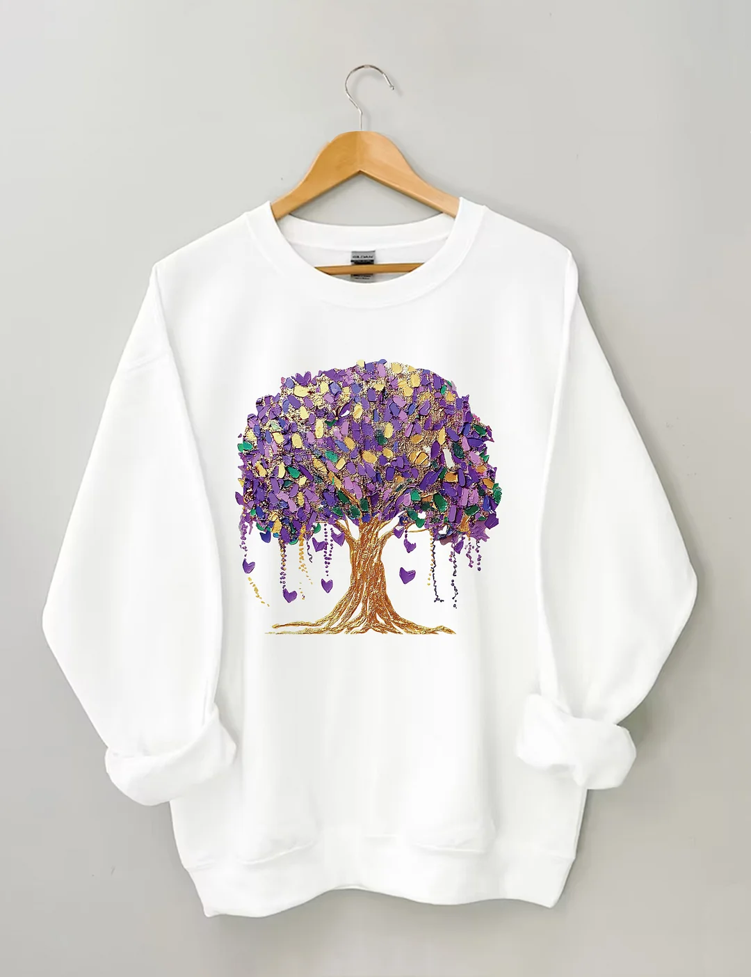 Mardi Gras Tree Sweatshirt