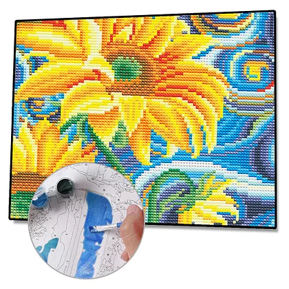 Sunflower Diamond Art Beginner Kit