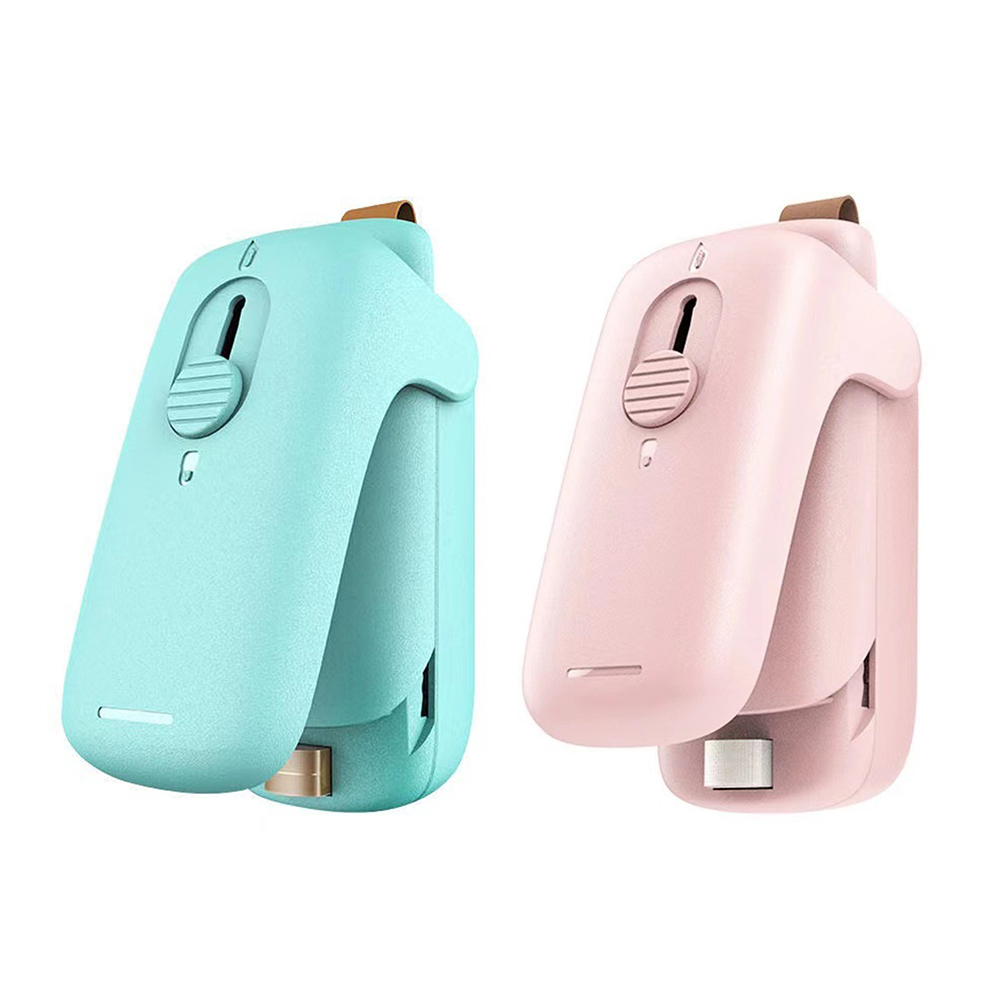 

2 in 1 Mini Portable Sealer Snack Bag Food Saver Home Handheld Heat Capper, Green, 501 Original