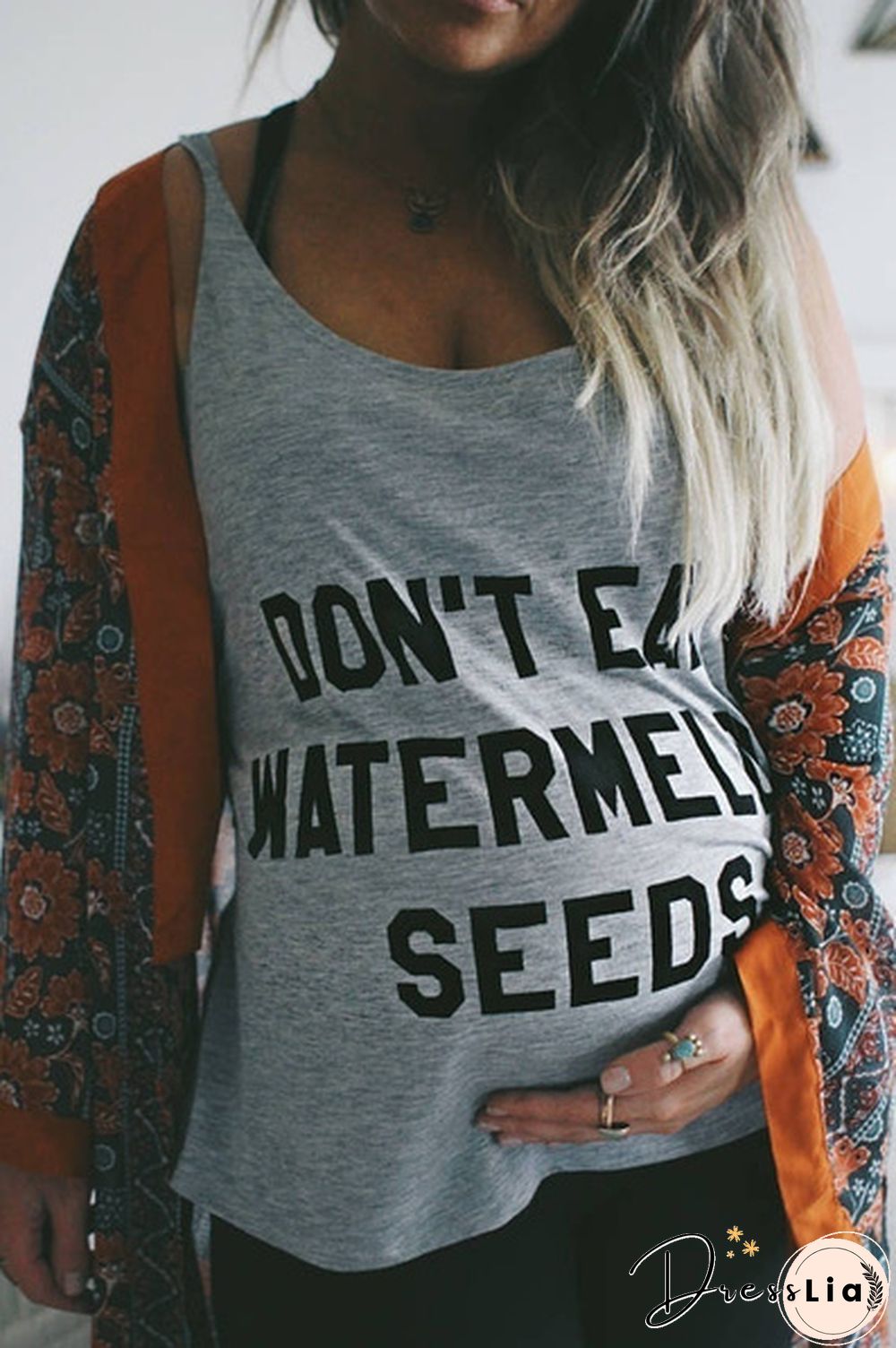 Women Summer Fashion Loose Pregnant T-Shirt Casual Funny Letter Print Top New Fashion Maternity T-shirt Blouse