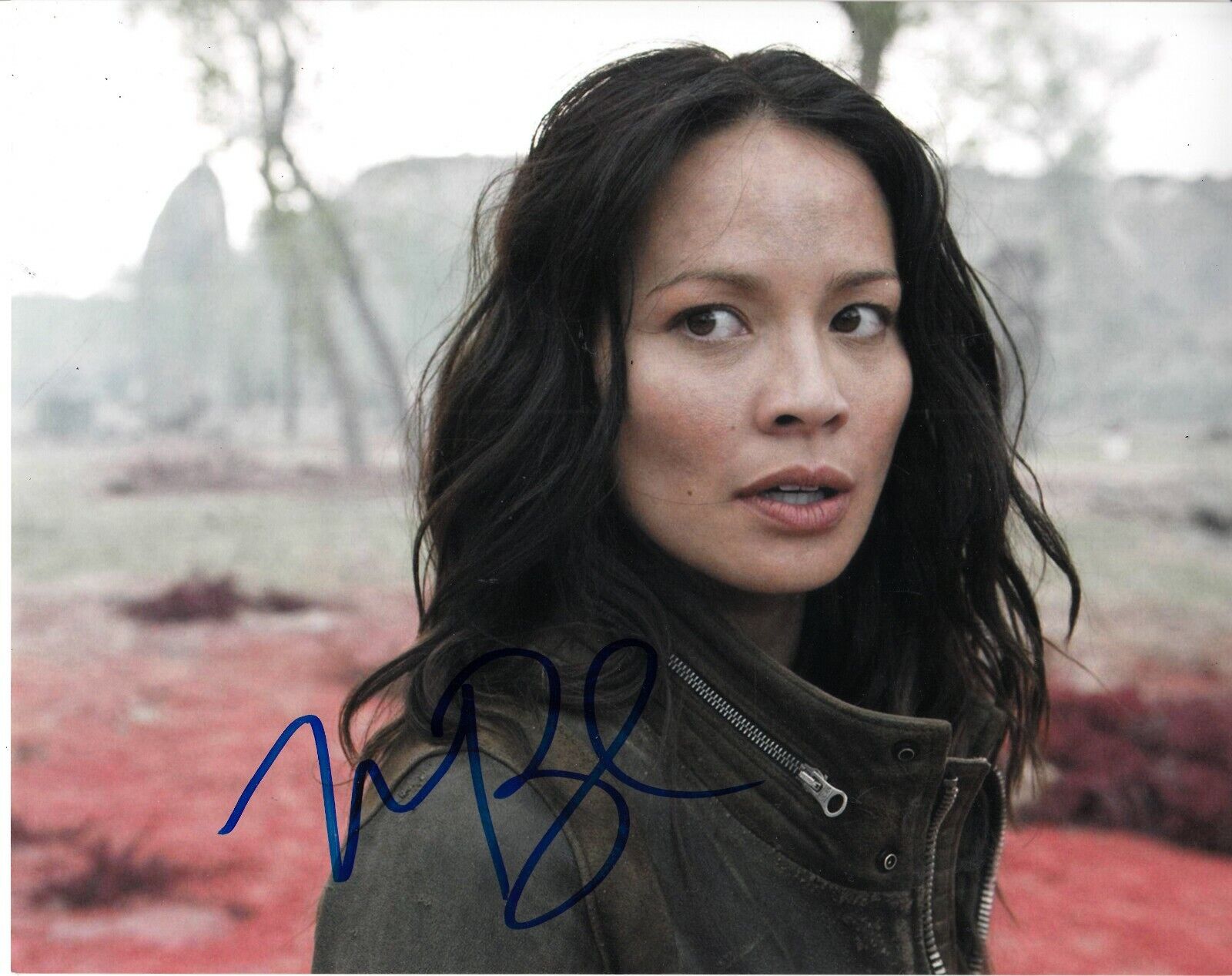 MOON BLOODGOOD SIGNED SEXY FALLING SKIES Photo Poster painting UACC REG 242 (3)