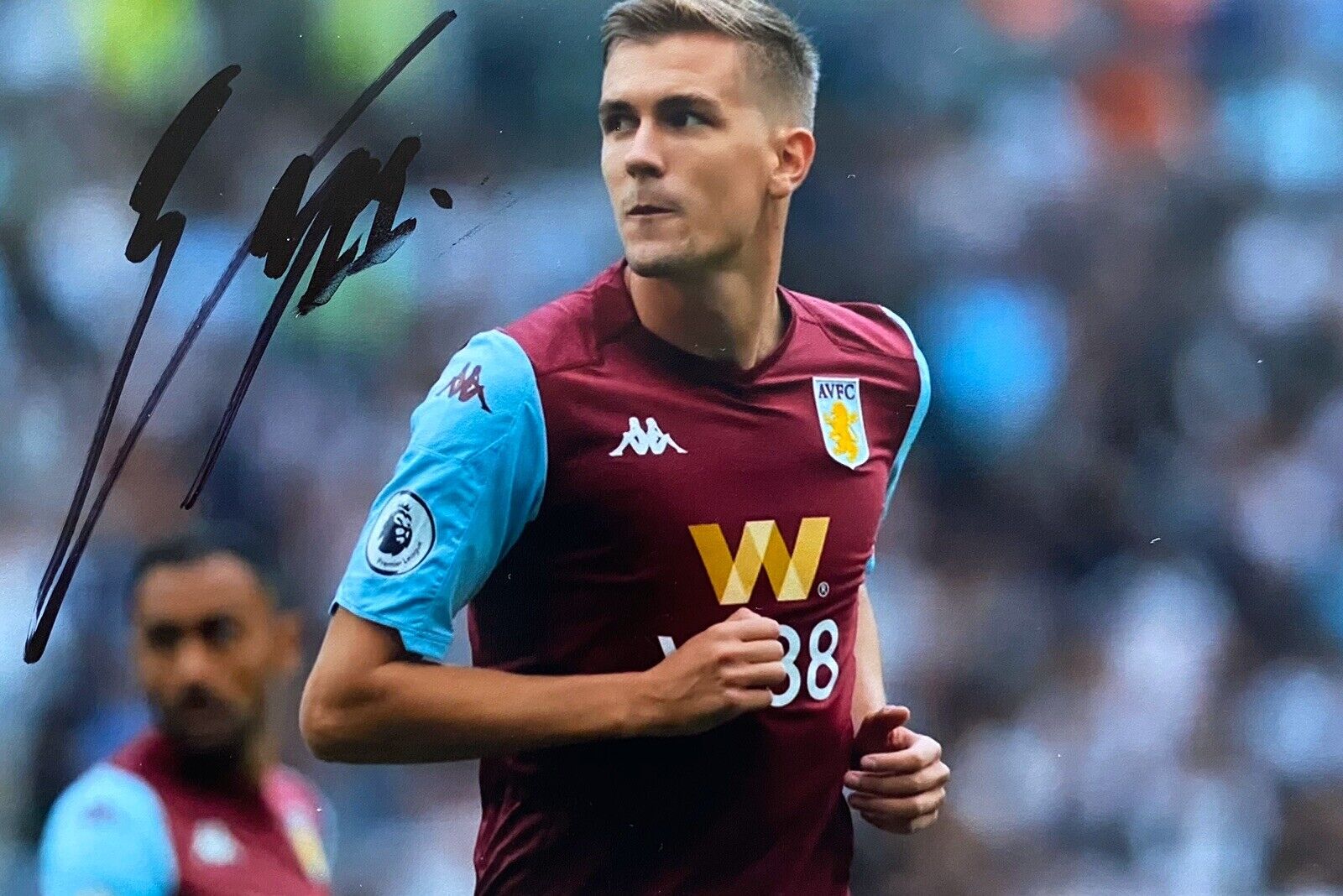 Bjorn Engels Hand Signed 6X4 Photo Poster painting - Aston Villa 3