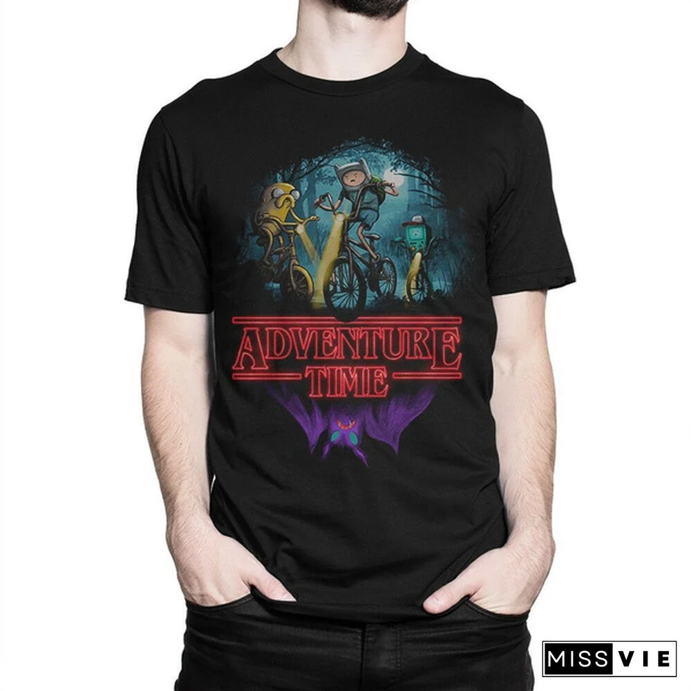 Adventure Time X Stranger Things Combo T-Shirt, Men's Women's All Sizes