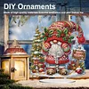 2D Flat Christmas Print DIY Diamond Painting Desktop Ornaments Kit Table Decor