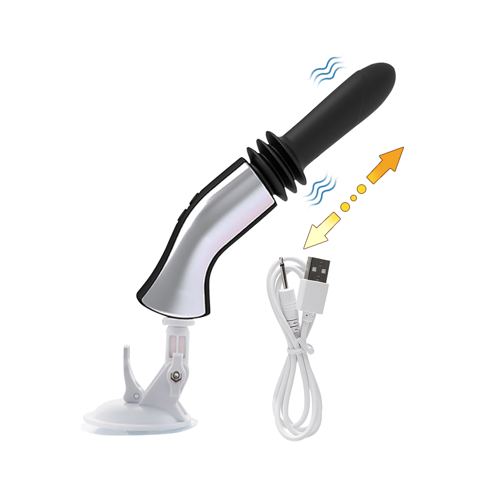 Subscriber Exclusive &mdash; Peach Blossom Cat's Gun Dildo Automatic Sex Machine By Rose Toy