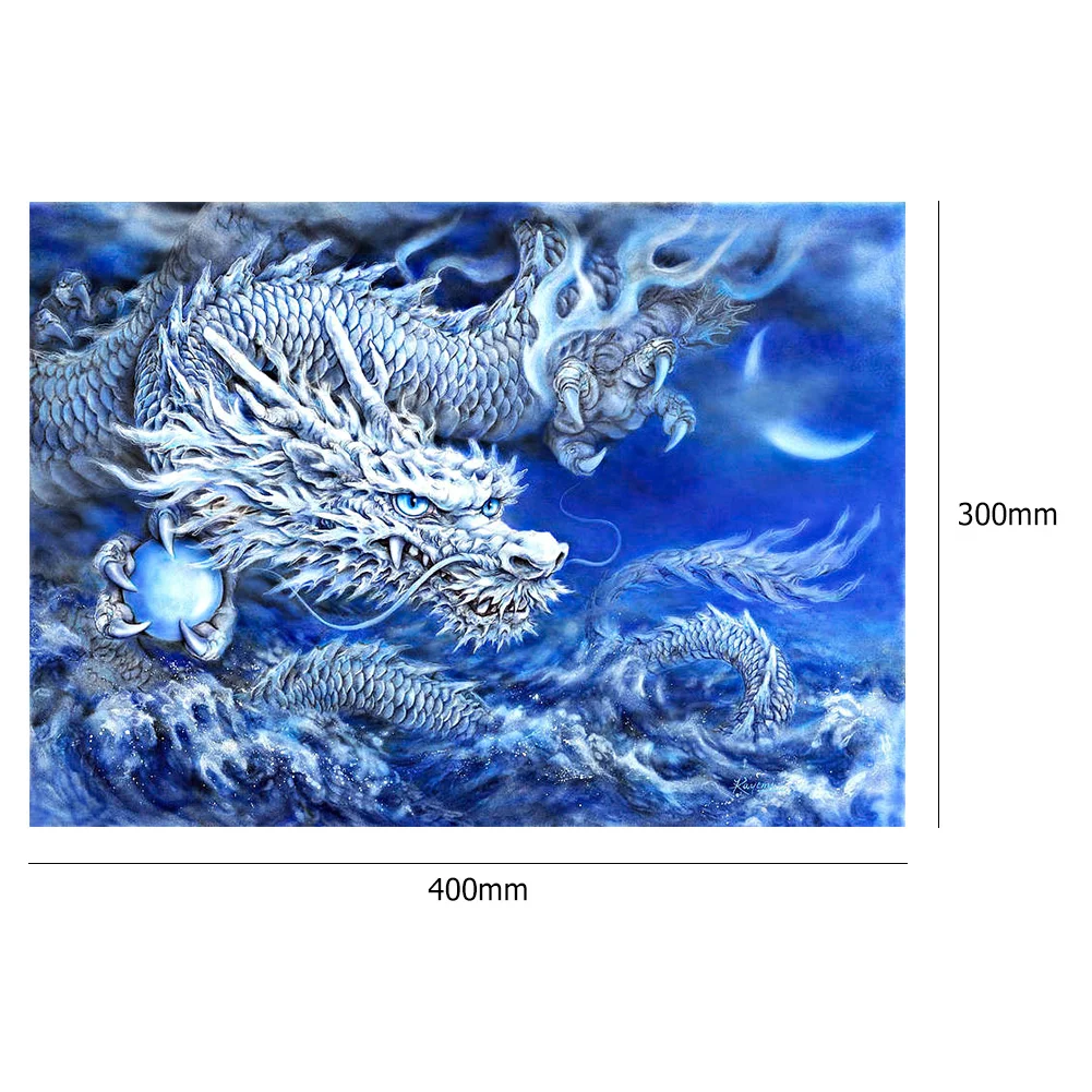5D DIY Full Drill Diamond Painting Ice Dragon Cross Stitch Embroidery Kits
