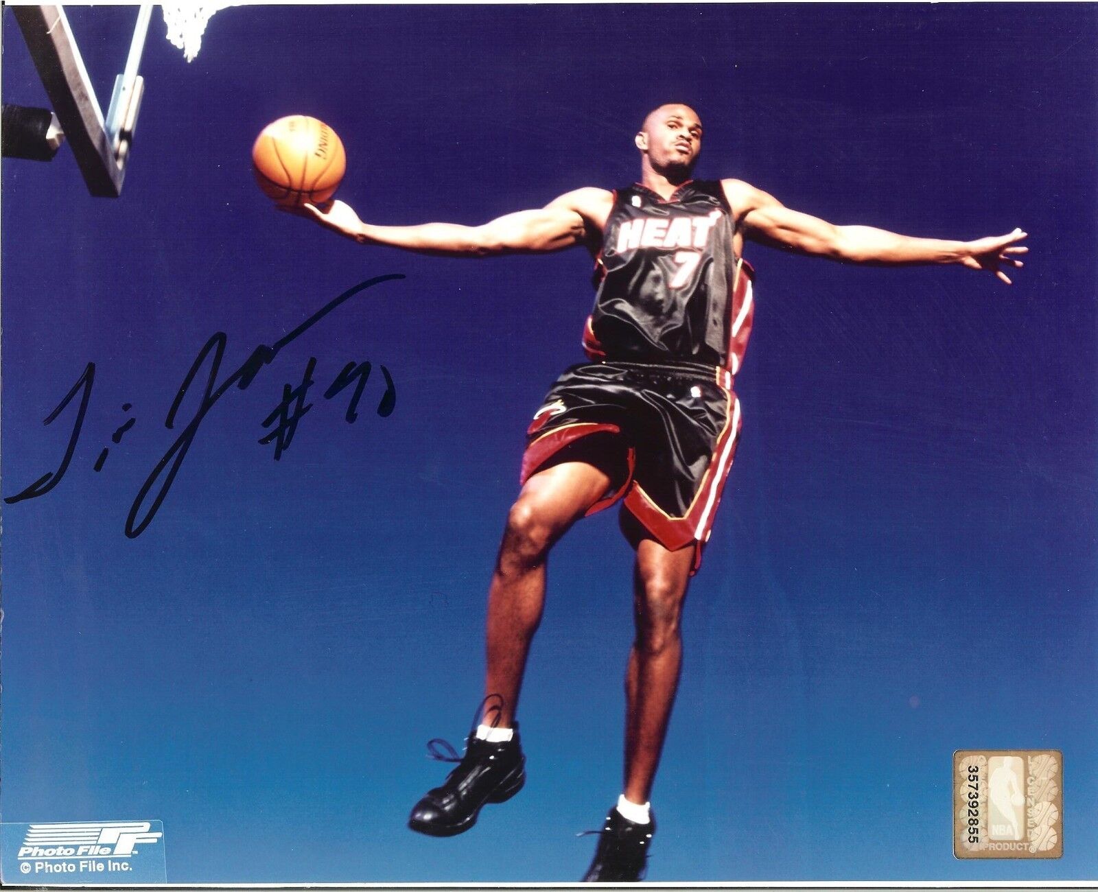 Tim James autographed 8x10 Miami Heat  Shipping