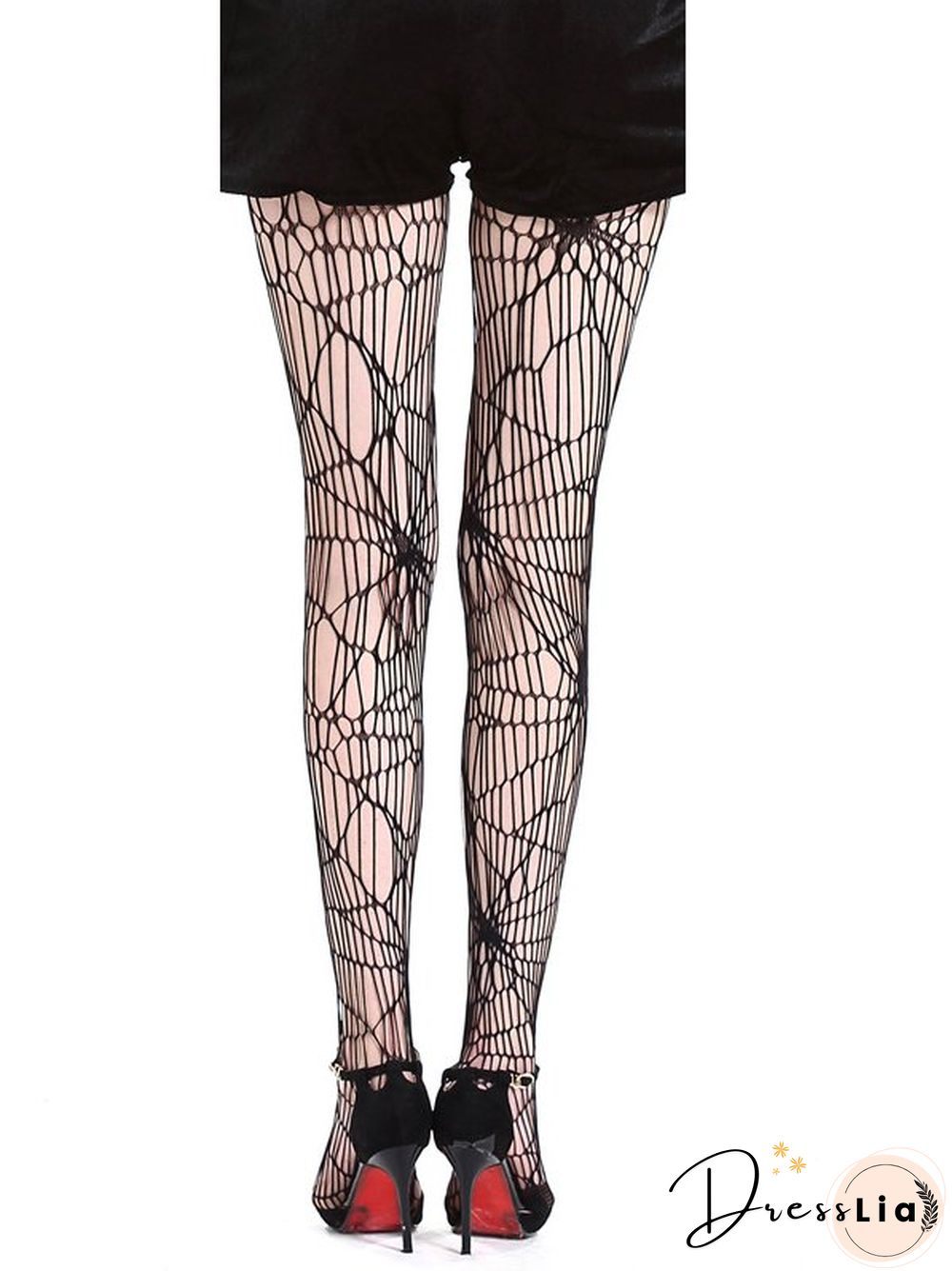 Women Sexy All Season Halloween Polyester Party Hollow out Halloween Fishnet Socks Regular Socks