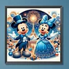Disney mickey minnie-peinture diamant rond-30*30cm