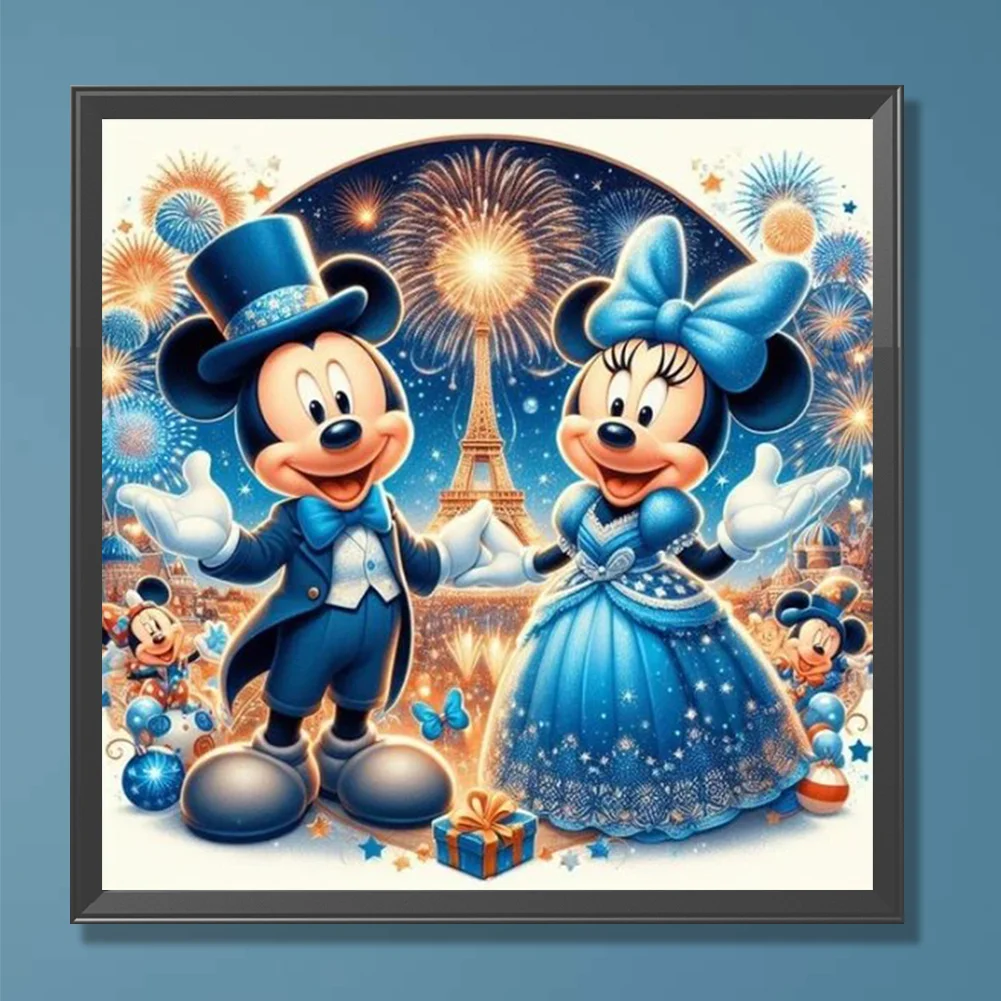 Diamond Painting - Full Round Drill - Mickey Minnie(Canvas|30*30cm)