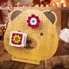 9.3 Inch Bamboo Crochet Blocking Board Bear Blocking Board for Crochet Projects