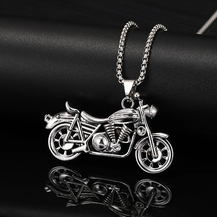 Motorcycle Men's Fashion Titanium Steel Necklace
