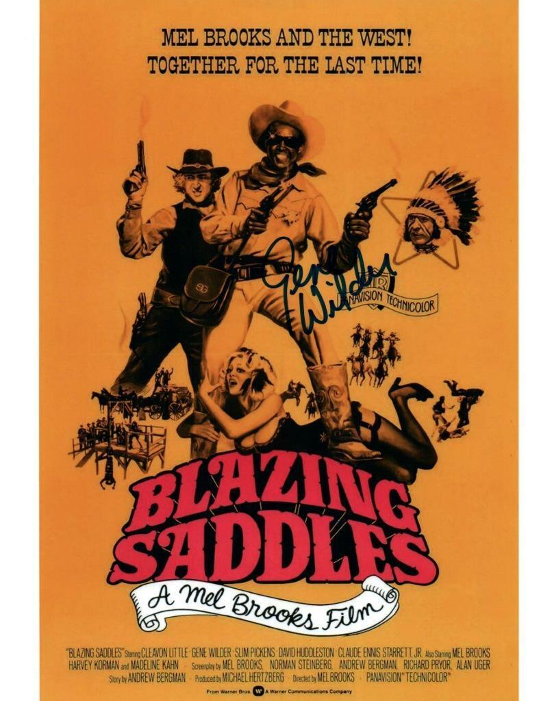 Gene Wilder Blazing Saddles autographed 8x10 Photo Poster painting Really nice signed Photo Poster painting COA