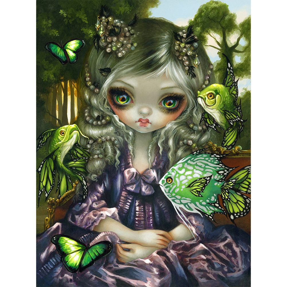 

Big Eyes Doll - Round Drill Diamond Painting - 30*40CM, 501 Original