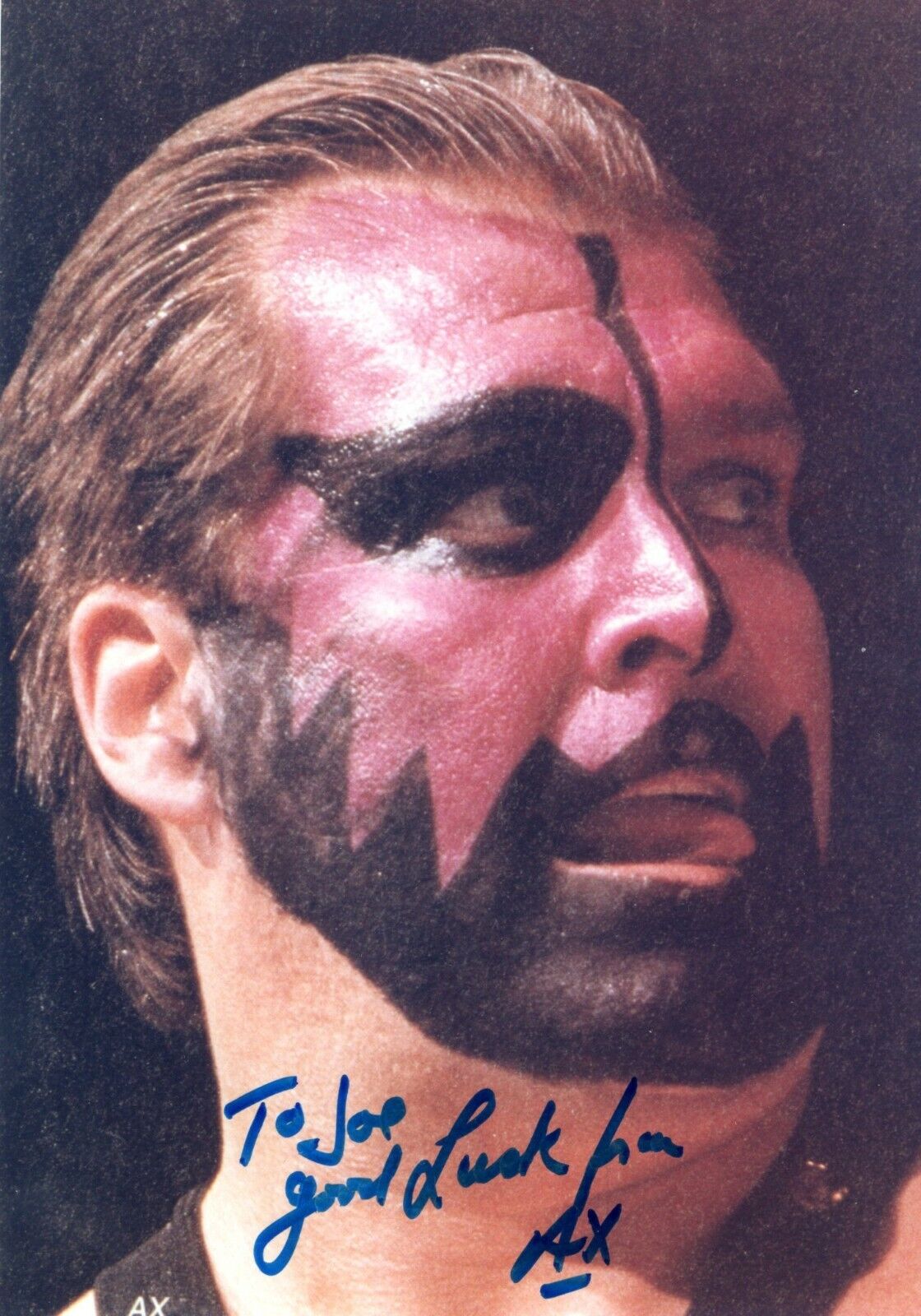 AX Pro Wrestler Wrestling Hand Signed Autograph 5x7 Photo Poster painting