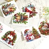 (US Only)6PCS DIY Diamond Art Greeting Cards Christmas Congratulations Cards & Gifts