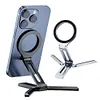 Magnetic Portable Desktop Phone Mount Aluminum Alloy Phone Tripod for Magsafe