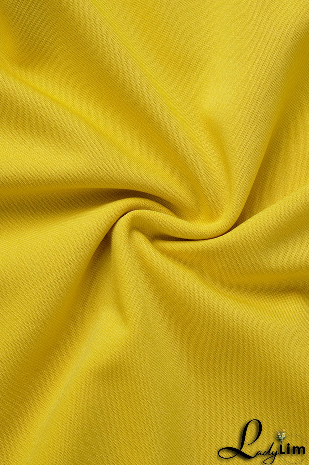 Yellow Casual Elegant Solid Flounce Zipper O Neck Wrapped Skirt Dresses