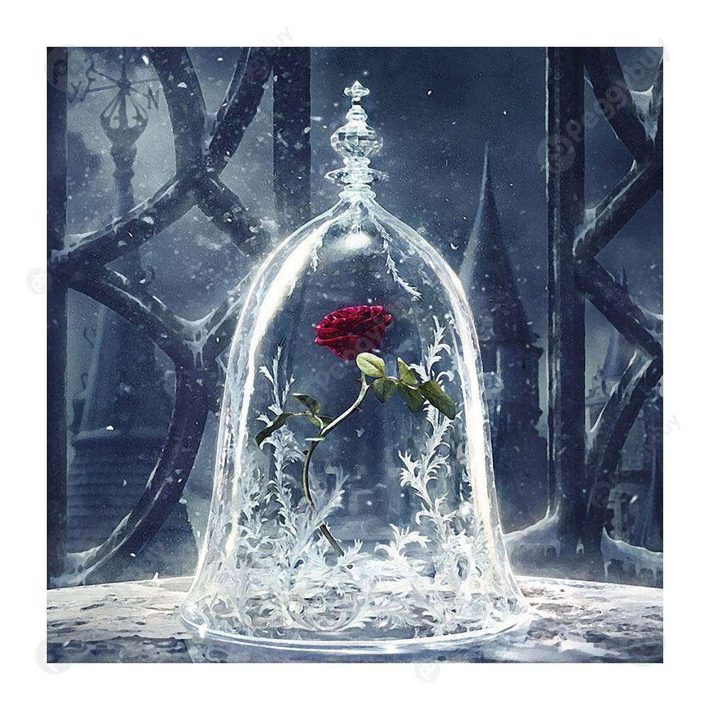 

30*30CM Square Drill Diamond Painting-Rose, 501 Original