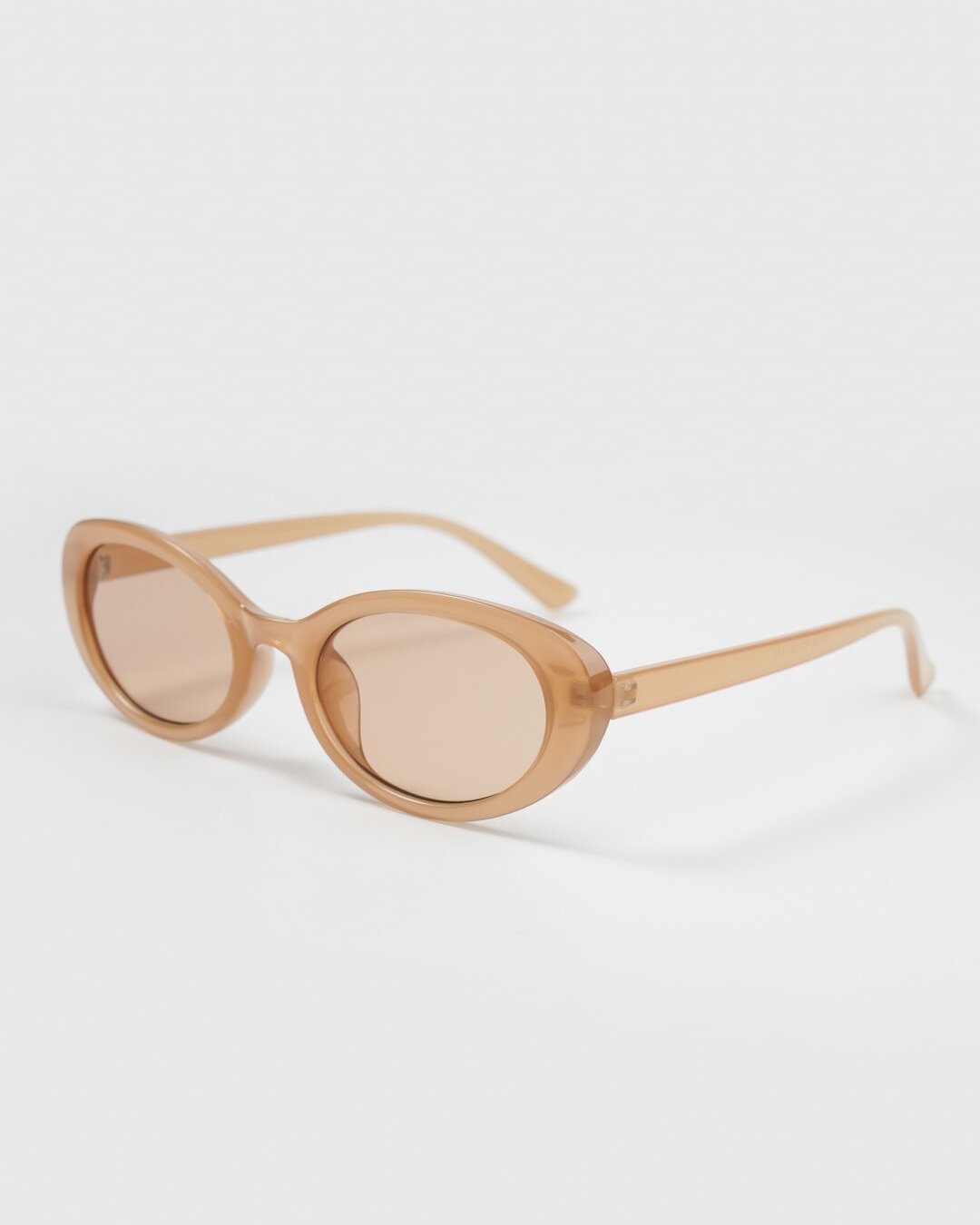 FashionV-FashionV Oval Frames Sunglasses In Pink With Light Lens