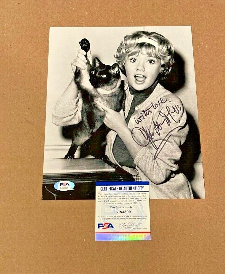 HAYLEY MILLS SIGNED THAT DARN CAT 8X10 Photo Poster painting PSA/DNA CERTIFIED #2