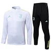 25/26 Juventus White Half-Zip Training Jacket Set