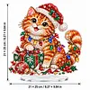 DIY Pearl Diamond Painting Acrylic Stand, Christmas Double-Sided Printed Tabletop Decoration, Special Shaped Diamond Art Craft Kit for Home Decor