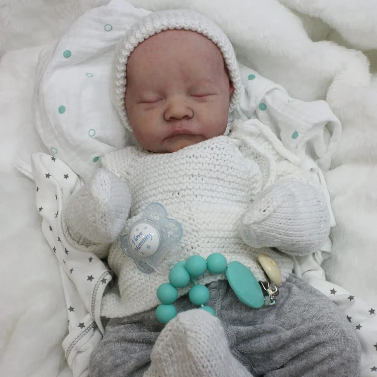 Handsome Super Realistic 20'' Newborn Lindell Touch Real Soft Weighted Body Asleep Reborn Baby Boy Doll With Breathing Heartbeat By Dollreborns®
