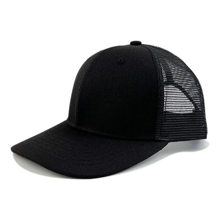 1pc Logo Printing Pattern Advertising Baseball Hat Cotton Color Match Mesh Hat Embroidery LOGO Men Sunscreen Sun Hat Wholesale