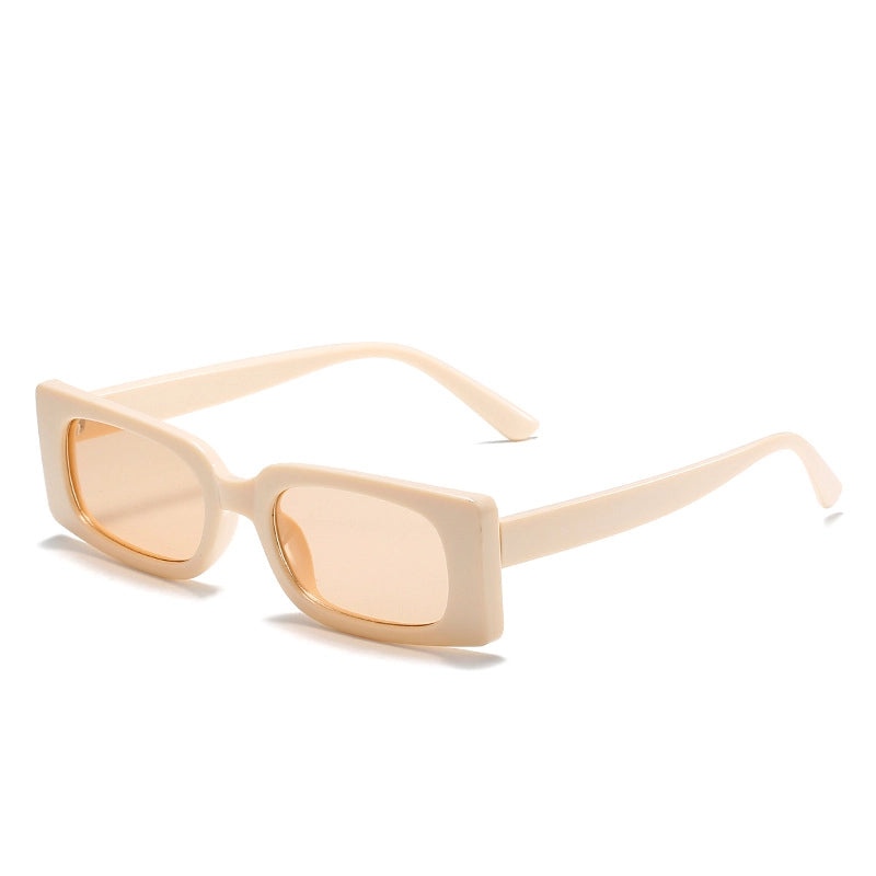 Casual Minimalist Color Block Solid Color Ac Square Full Frame Women’s Sunglasses