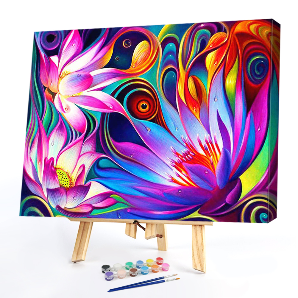 

50*40CM - Paint By Numbers - Lotus, 501 Original