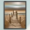 Beach - 18CT Stamped Cross Stitch - 36*46cm - Natural