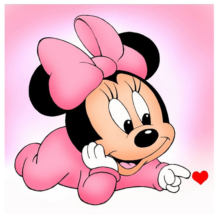 Happy Mouse  Full Round Diamond Painting 30*30CM