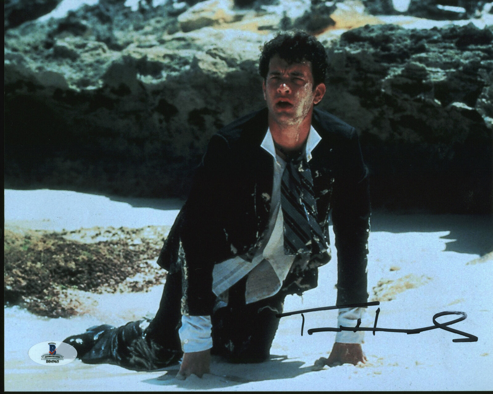 Tom Hanks Splash Authentic Signed 8x10 Photo Poster painting Autographed BAS #B04965